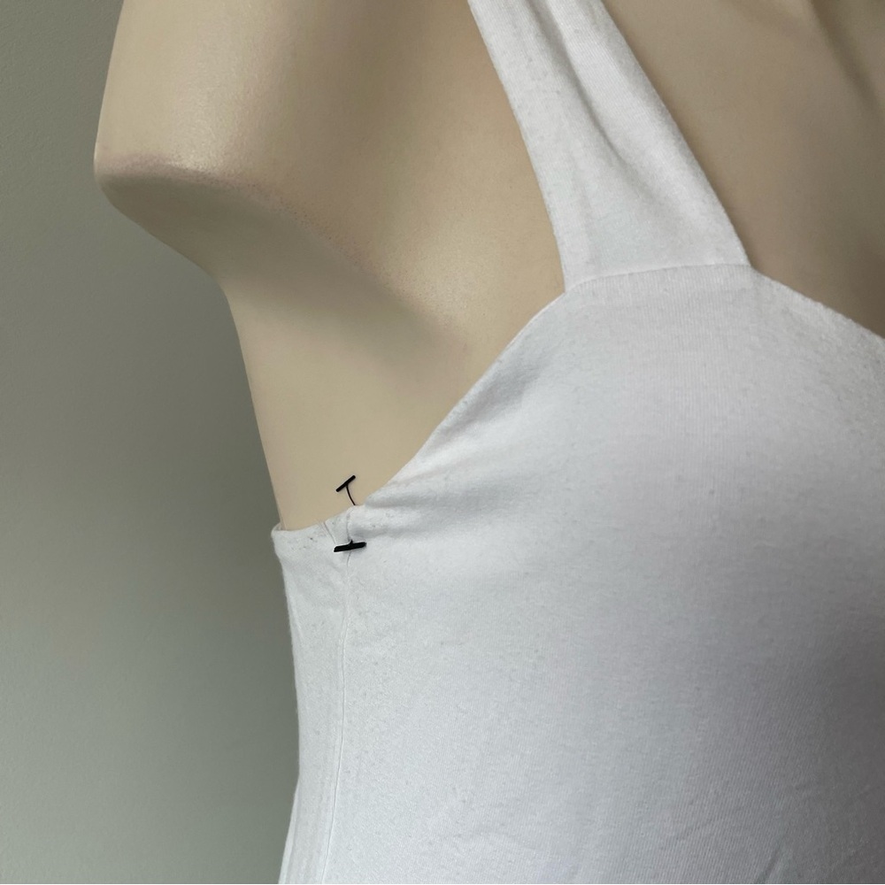 NEW Wilfred Free Evie White Bodycon Tank Dress Rayon Spandex Basic Size Large - Picture 7 of 9
